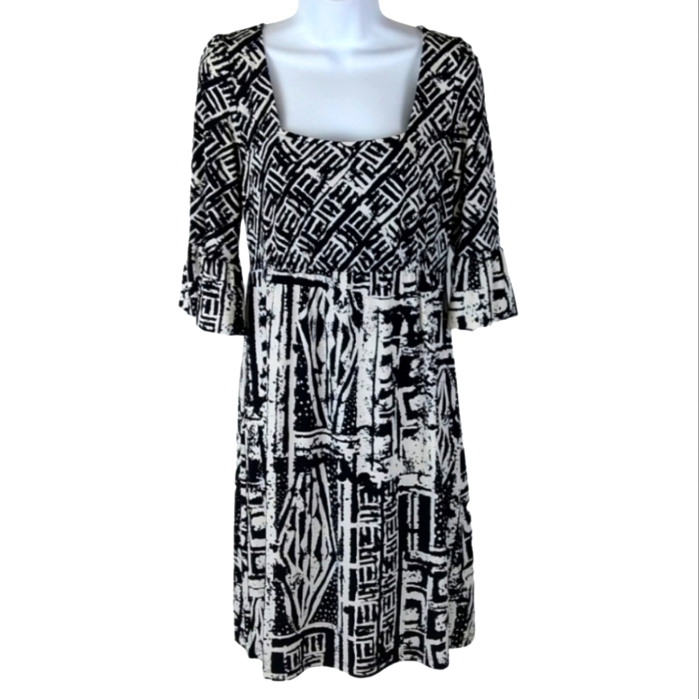 Eci New York black and white dress